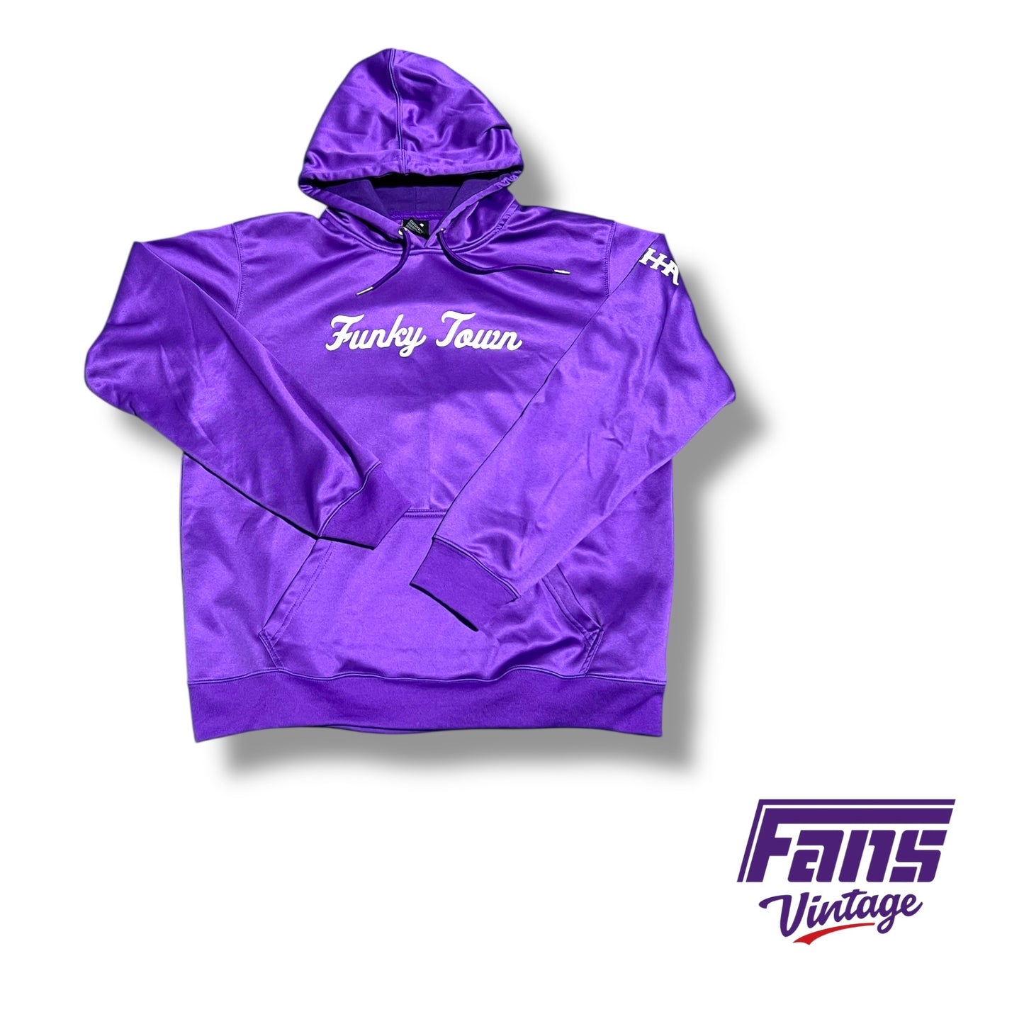 TCU “Funky Town” throwback script hoodie