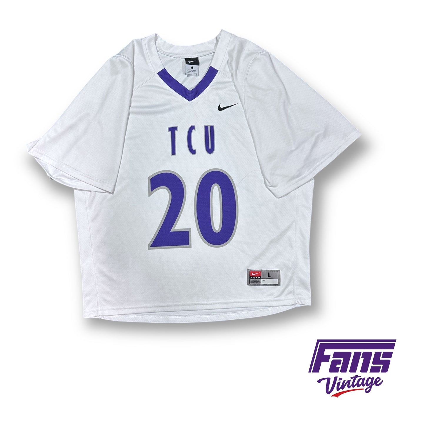 TCU Lacrosse Vintage Game Worn Jersey