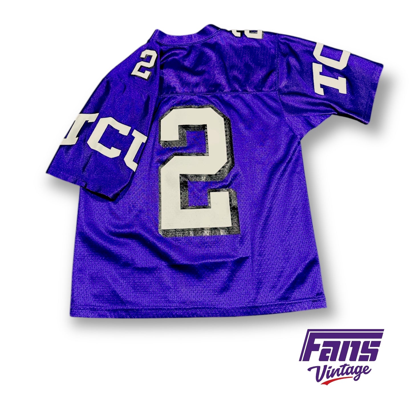 90's Vintage TCU Football Youth Jersey - Perfect Condition