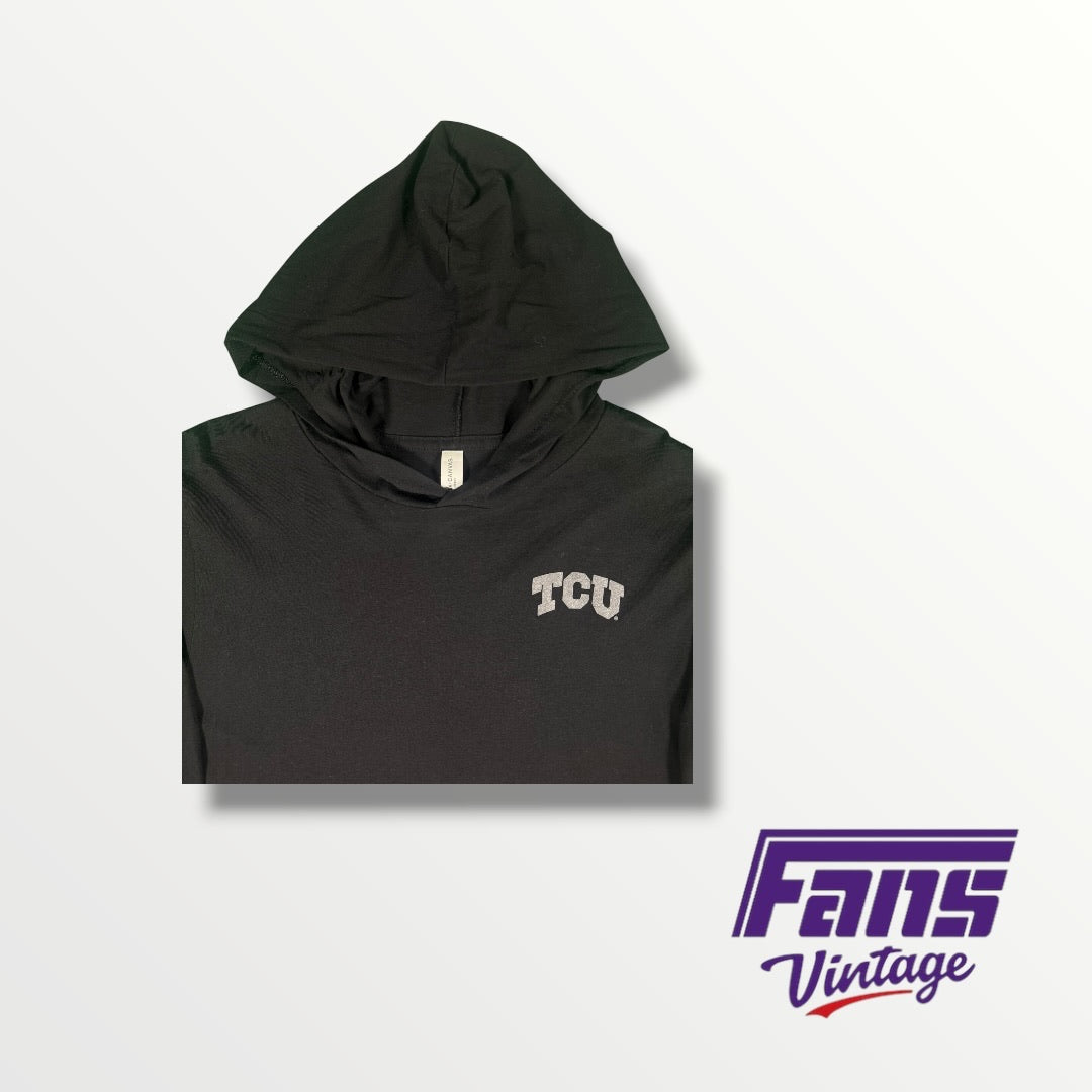 TCU Team Issued Lightweight Blackout Hooded Long Sleeve
