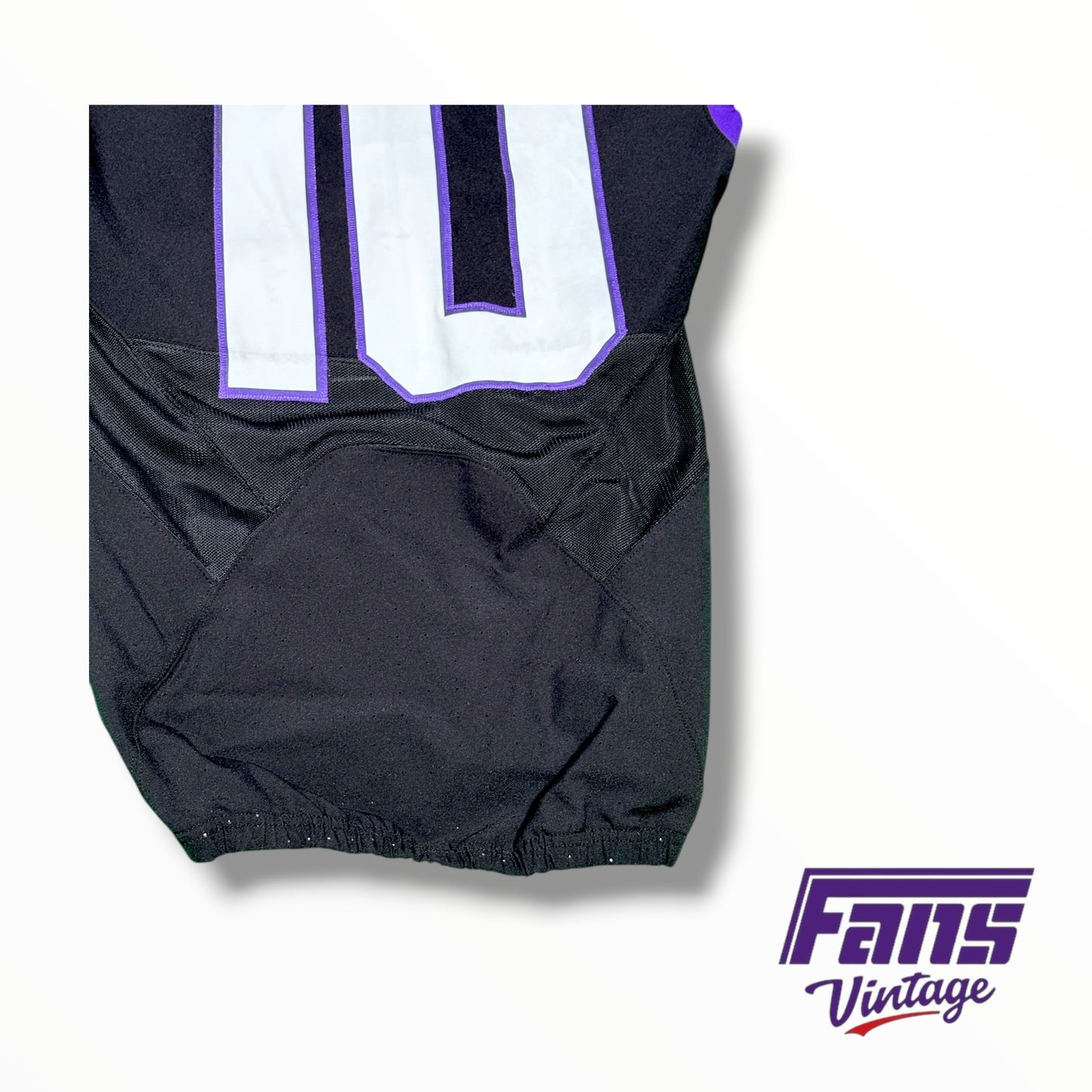 TCU Nike Football Game Worn Blackout Jersey #10
