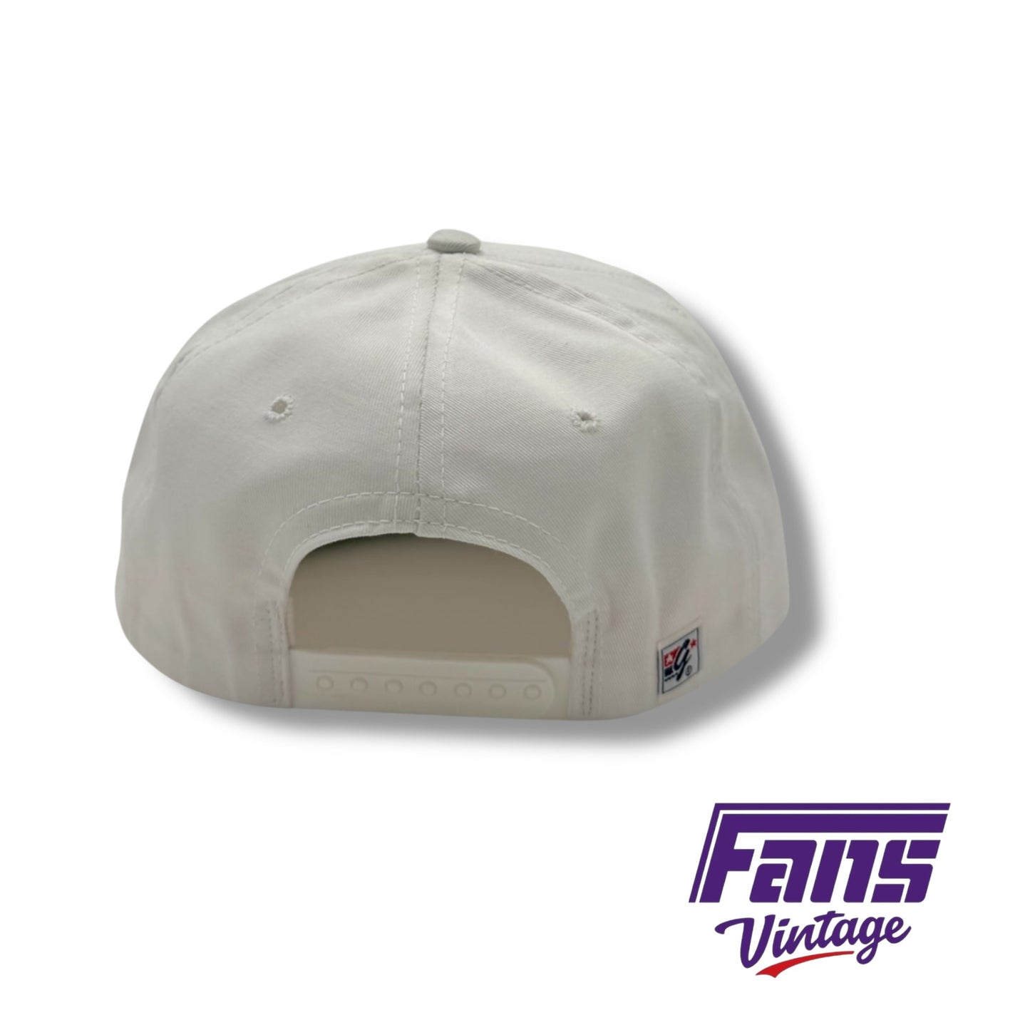 RARE! Vintage 90’s TCU The Game Circle Logo Whiteout SnapBack hat