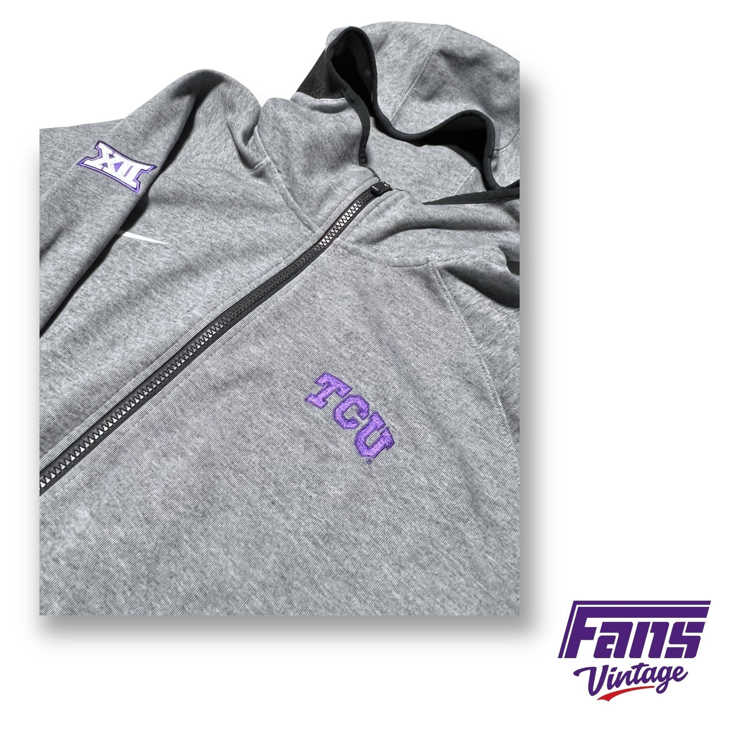 TCU Basketball Team Exclusive Nike “Showtime” Full Zip Jacket with Hood