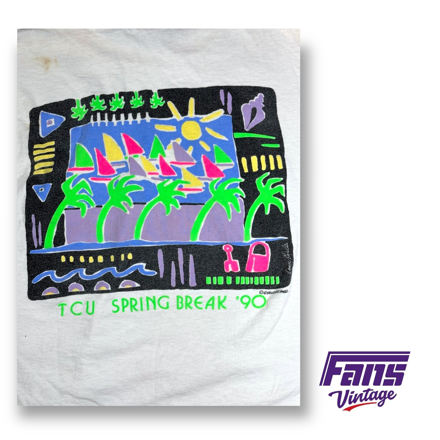 Vintage TCU 1990 Spring Break Tee