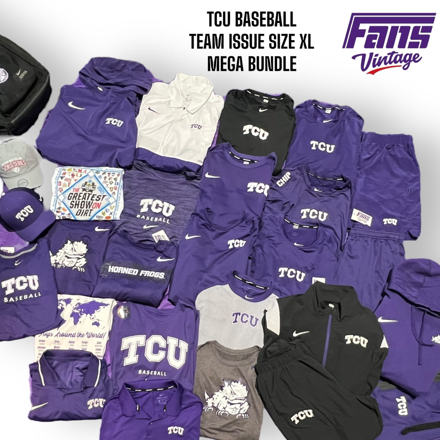 TCU Baseball Team Exclusive Bundle #2 - Size Adult XL