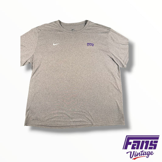 TCU Football Team Issued Nike Dri-Fit Gray Training Tee