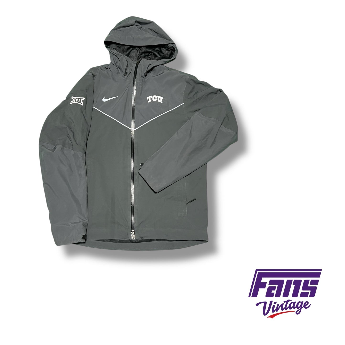 RARE TCU Nike Team‑Issued Premium Custom Storm‑Fit Set - Zip up Jacket and Pants