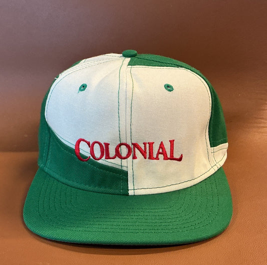 Vintage Colonial Unique 90s Color Block Flex Fit Hat