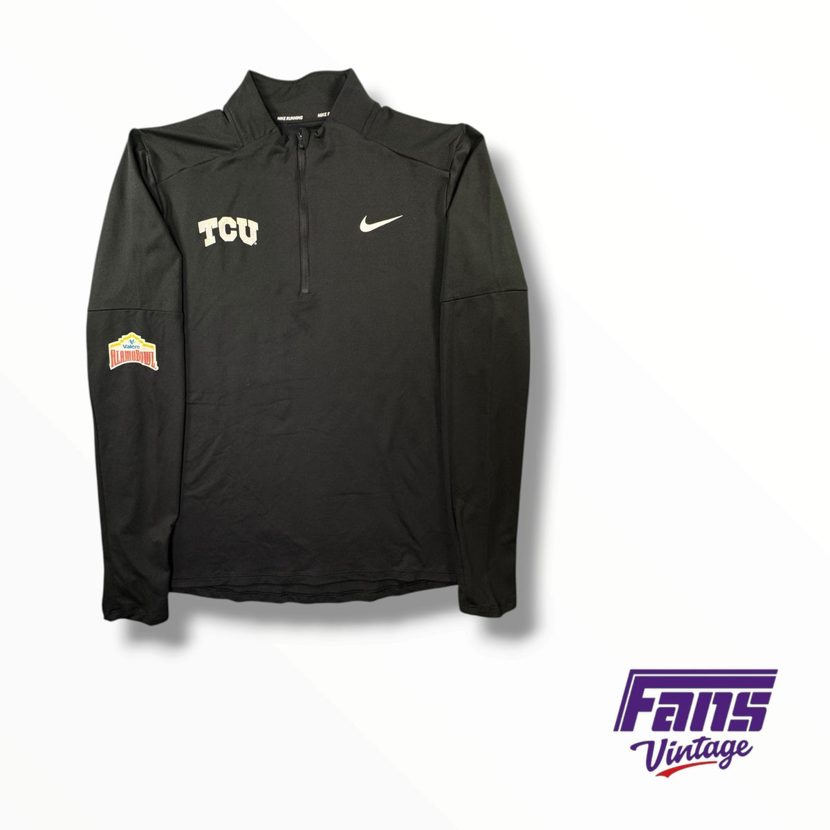TCU Nike Blackout Alamo Bowl Team Issued QuarterZip