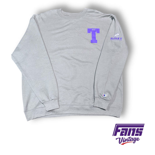 TCU Block T Association Player Alumni Issue Crewneck Sweater
