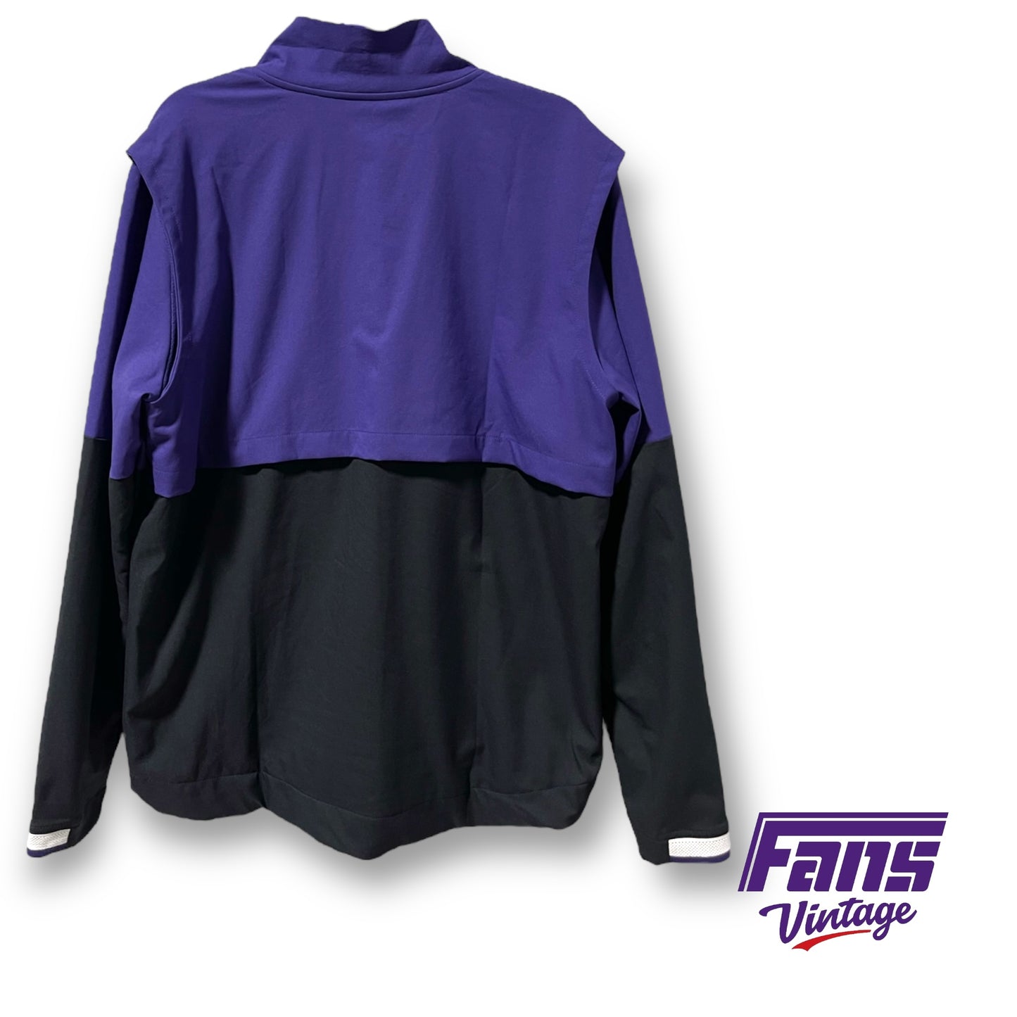 TCU Team Issued - Player Worn Nike Drifit Two-Tone Premium Travel Jacket