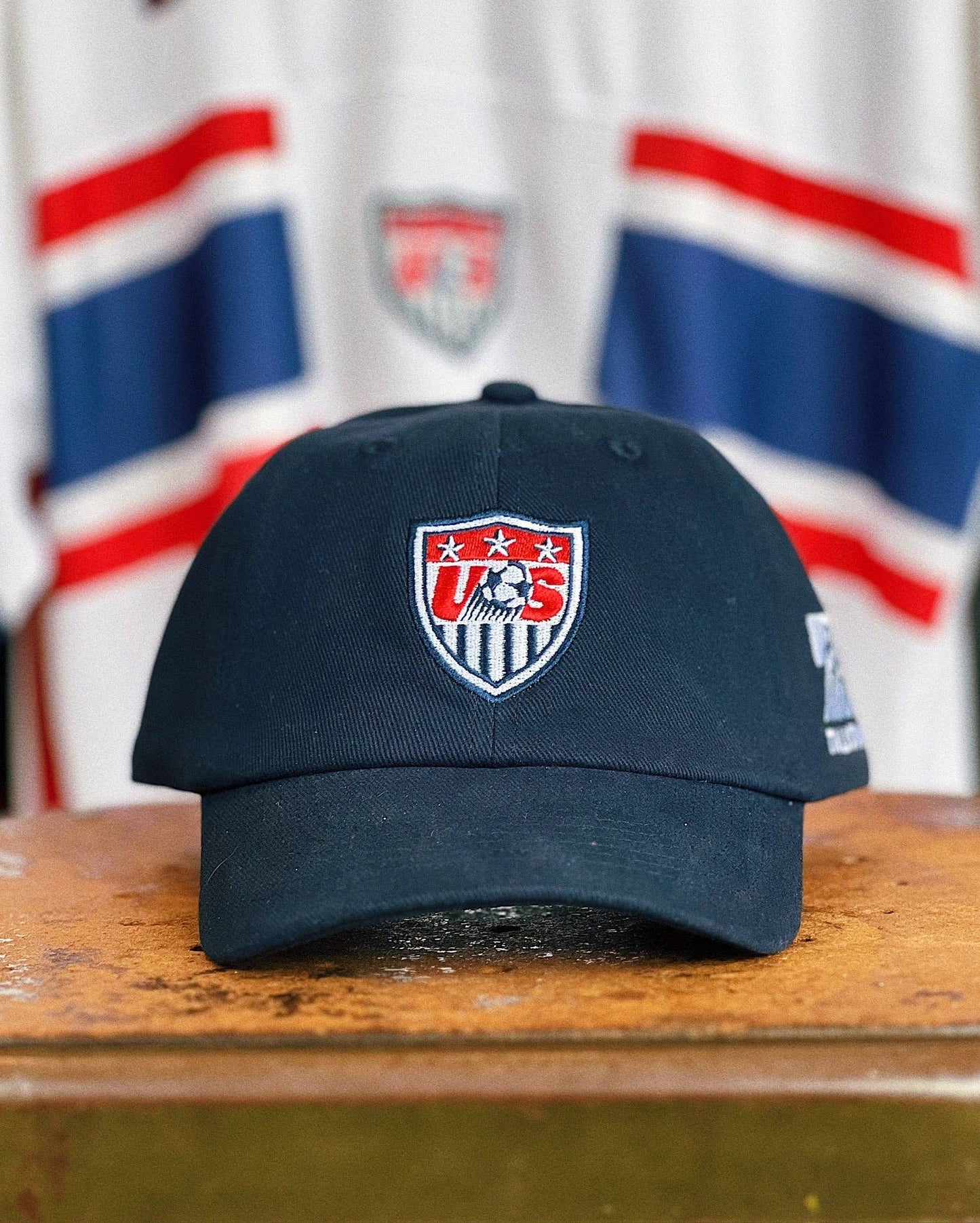 US Soccer Retro 1995 Crest Navy Dad Cap