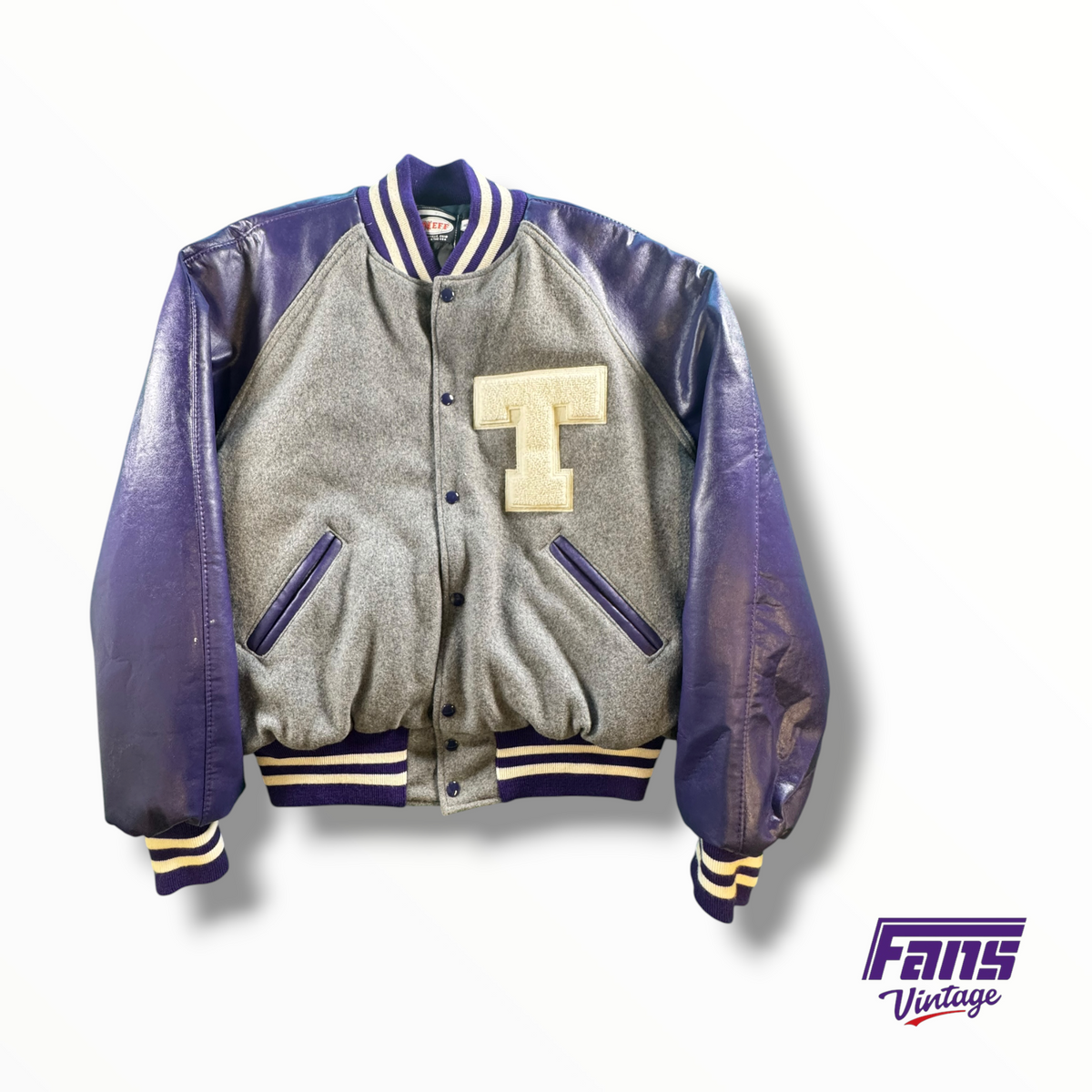 Vintage Ultra Rare 80’S Block T Letterman in Perfect Condition