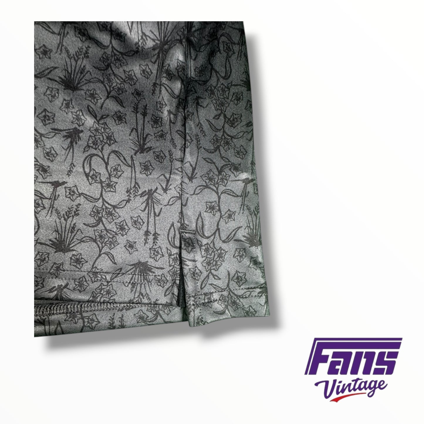 TCU Baseball Nike Team Custom Limited Edition Floral Print ‘Frogs’ Script Logo Polo