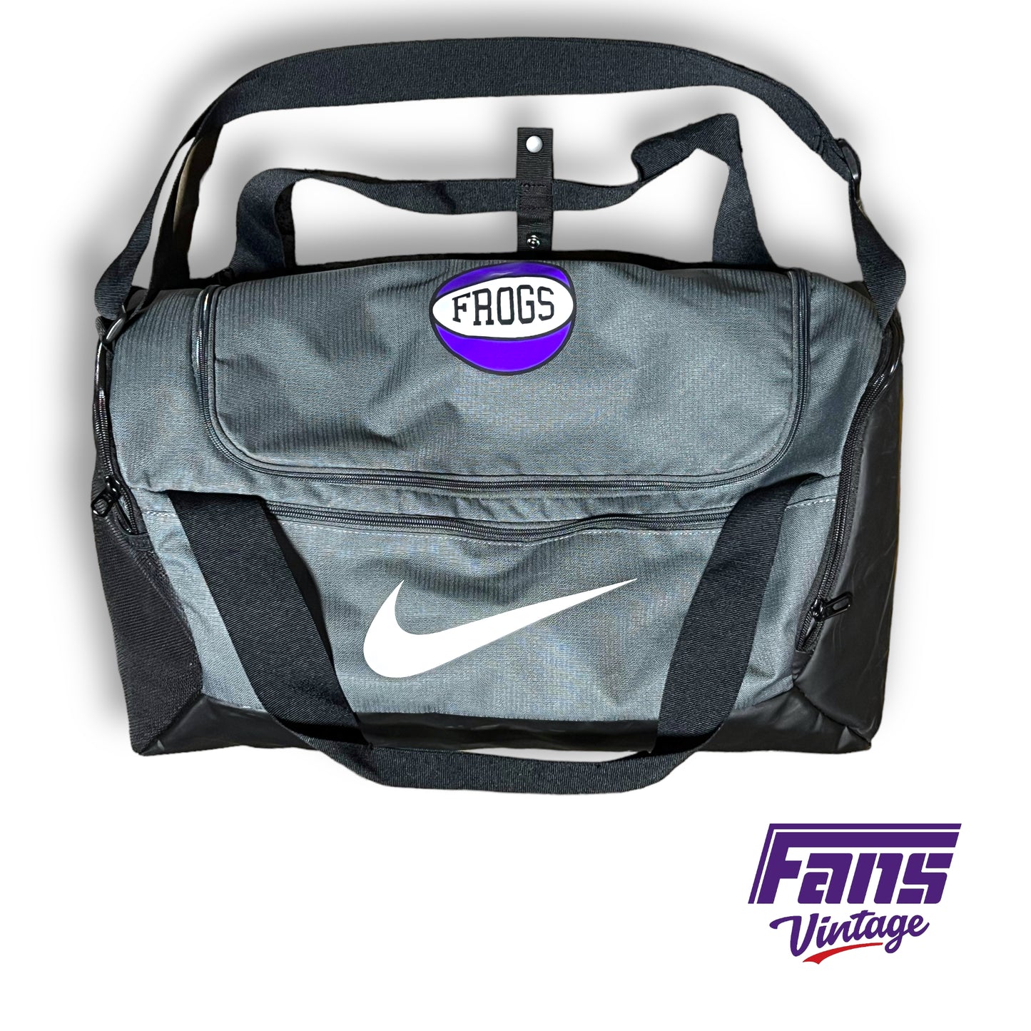 TCU Basketball Team Issued Retro Logo Duffel Backpack