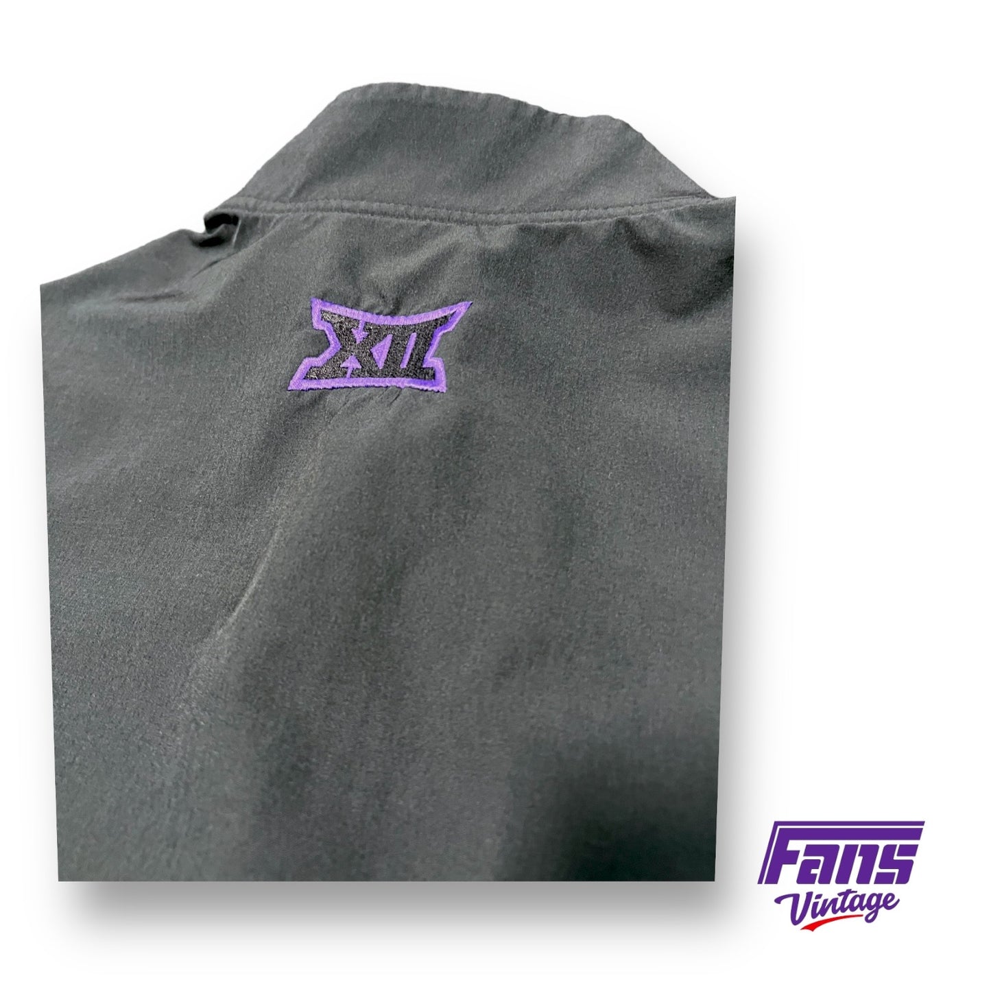 Wow! TCU Golf Team Exclusive Custom Ranger Green Premium Woven Quarterzip Pullover