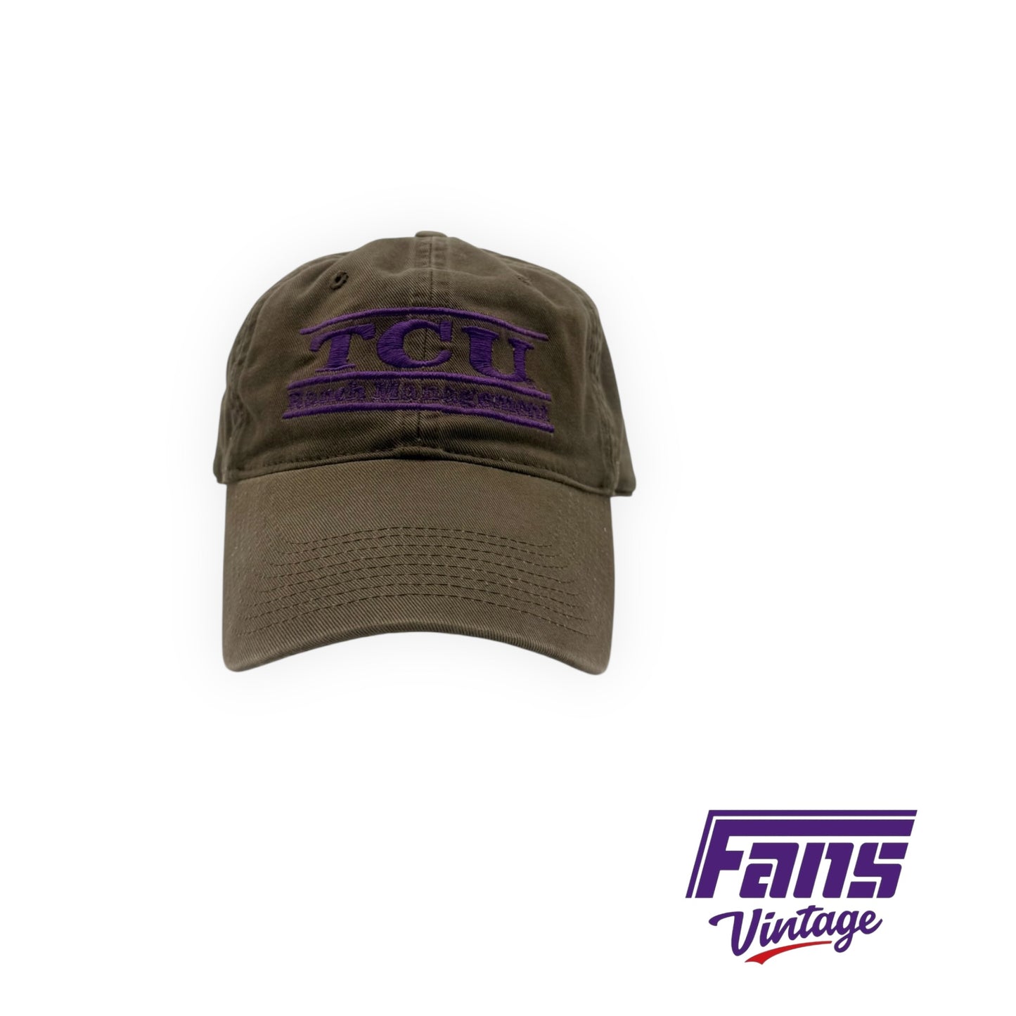 Vintage Y2K TCU dark greenish tan khaki look embroidered dad hat from The Game