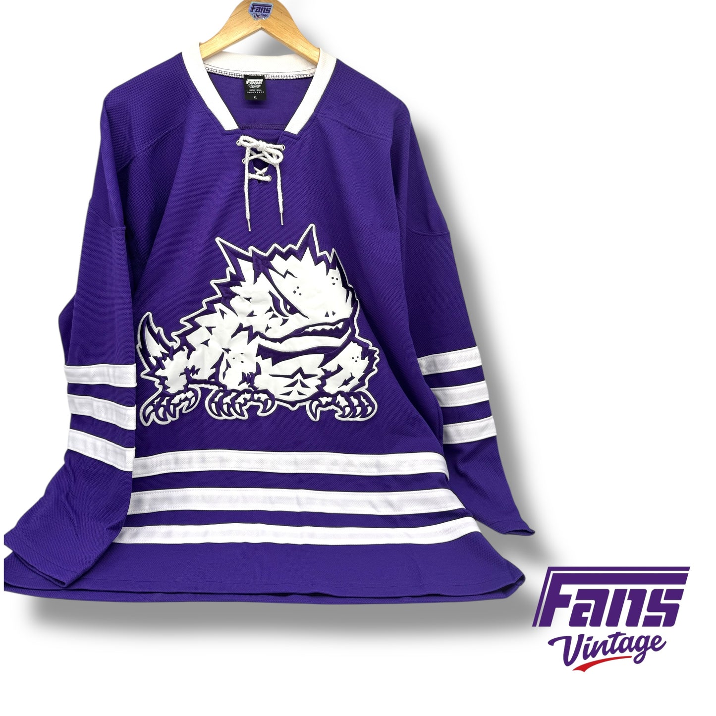 Fans Vintage TCU Hockey Sweater - Officially Licensed 2014 Replica Jersey