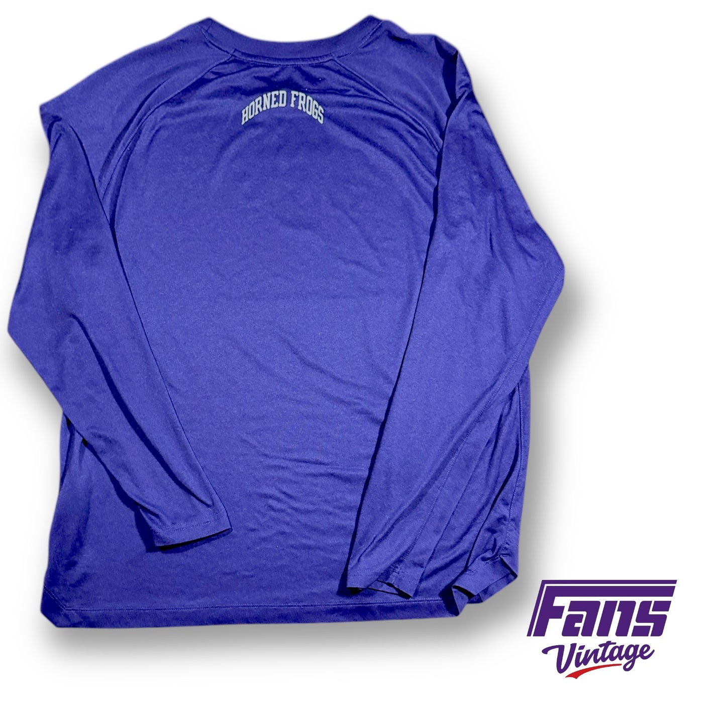 TCU Basketball Player Issue Pregame Warmup Long Sleeve with Retro Logo