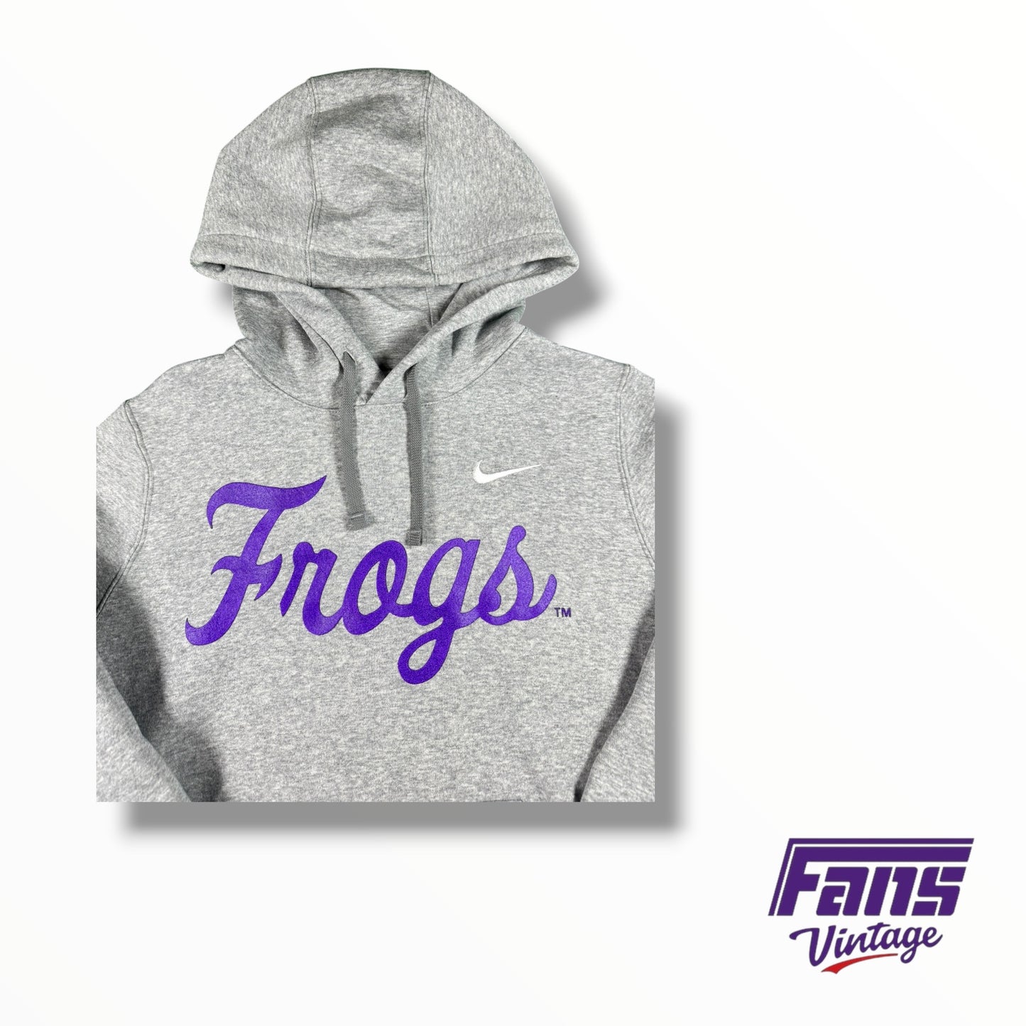 TCU Team Issue Nike Frogs Script Throwback Logo Women’s Sports Player Exclusive Hoodie