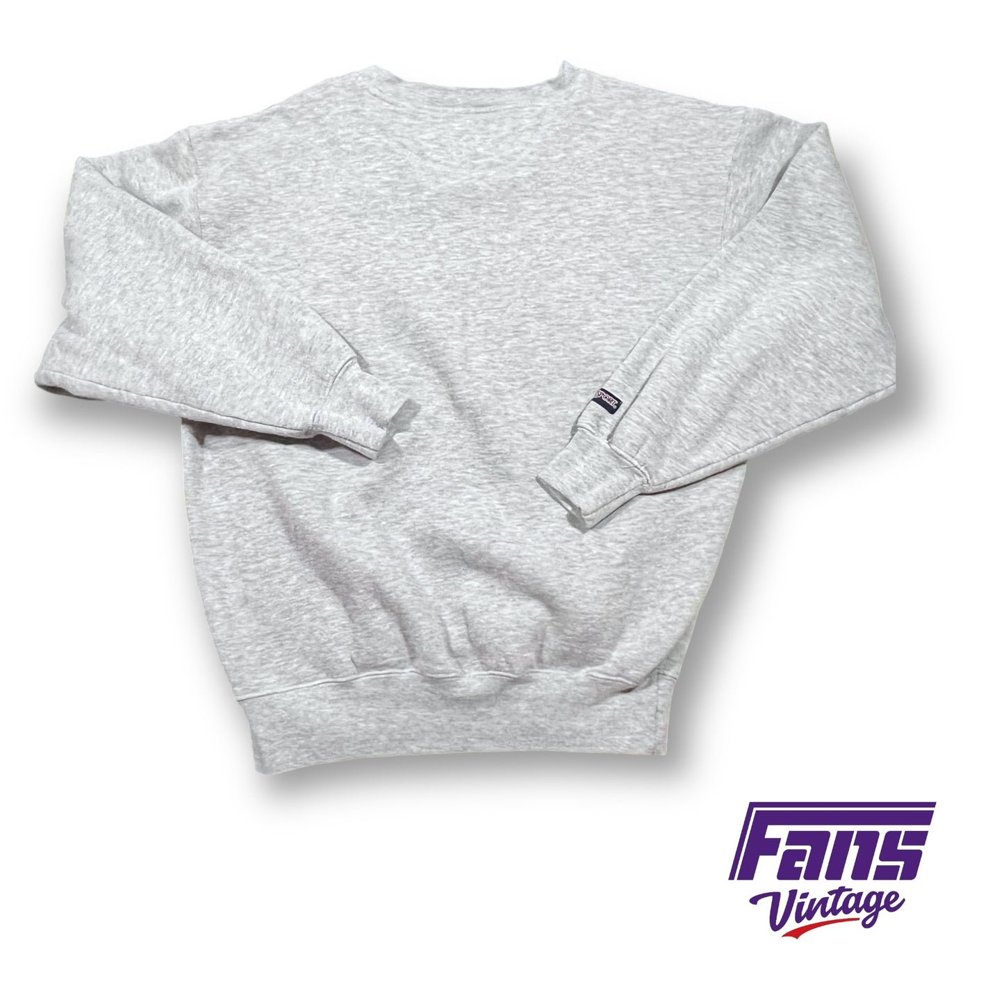 90s Vintage TCU Crewneck Sweater with awesome textured patch lettering!