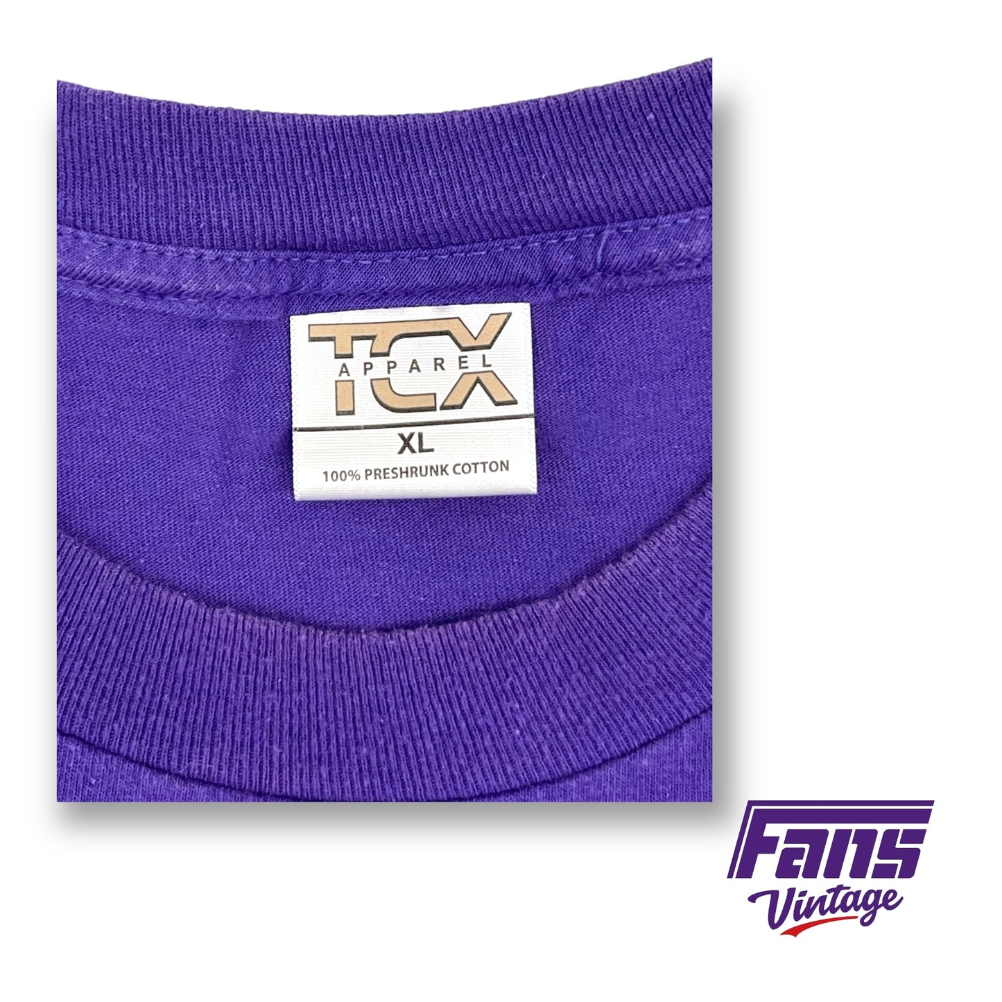 Y2K Vintage TCU T-Shirt with layered logo