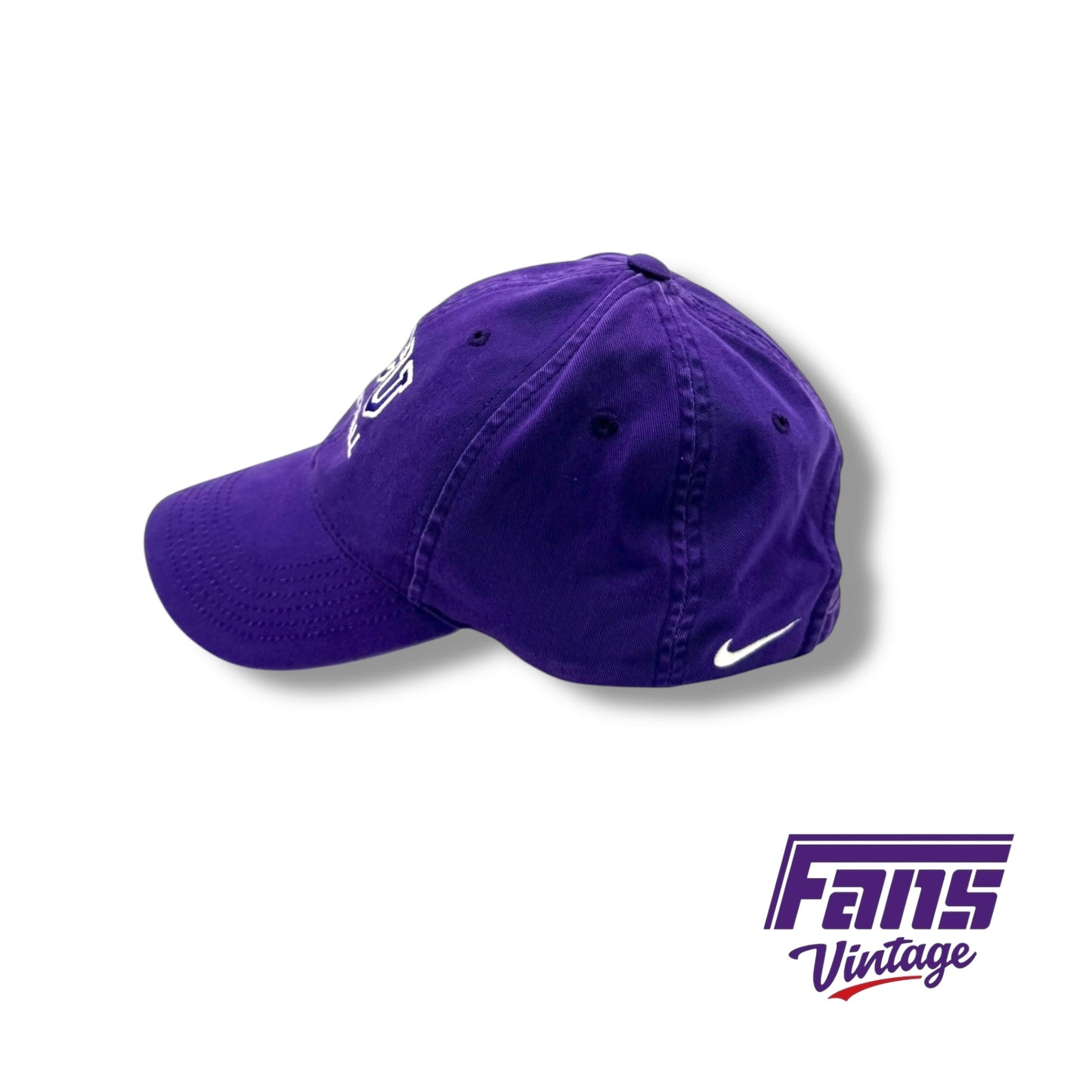 Y2K Throwback TCU Nike Team Issued Basketball Dad Hat