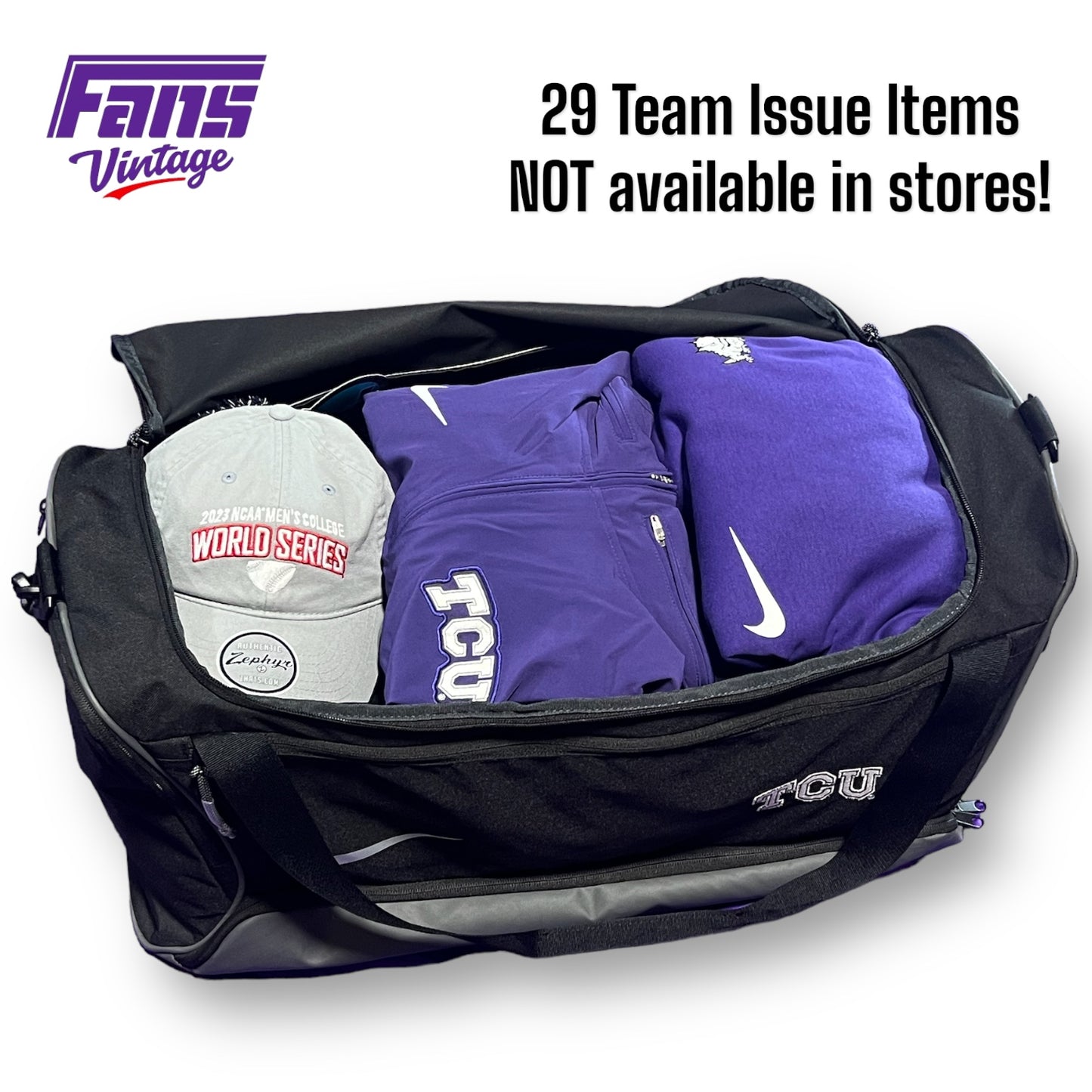 TCU Baseball Team Exclusive Player Issue Mega Bundle - Size Large