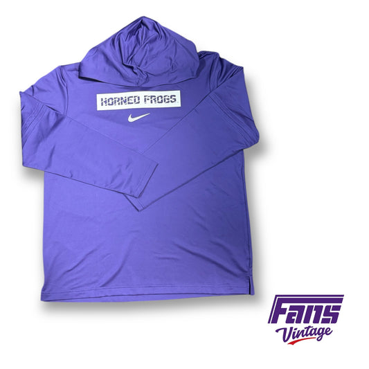 TCU Nike Team Issued  “Horned Frogs” Logo Hoodie