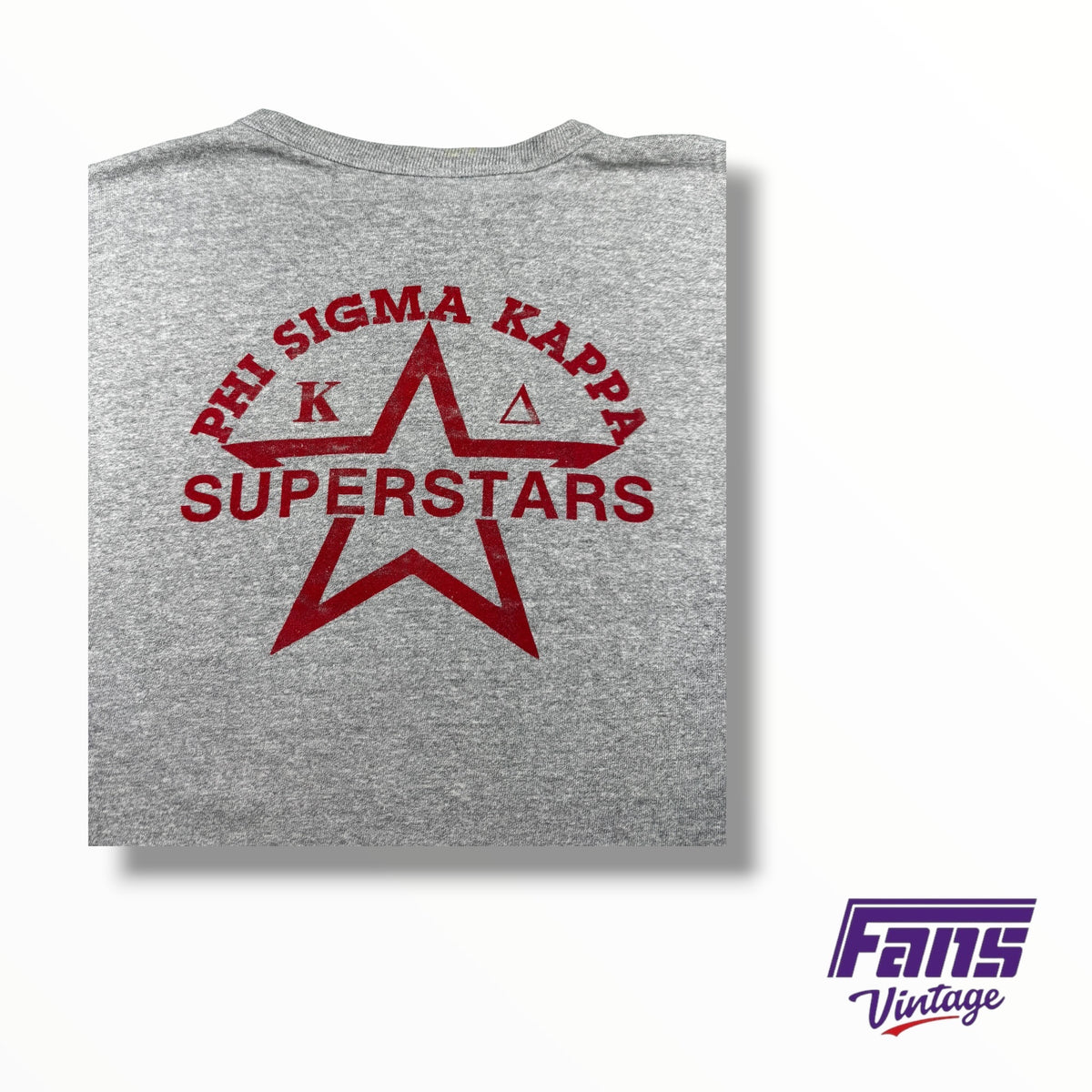 Vintage TCU Double Sided Fraternity Phi Sigma Kappa Champions SuperStars Tee