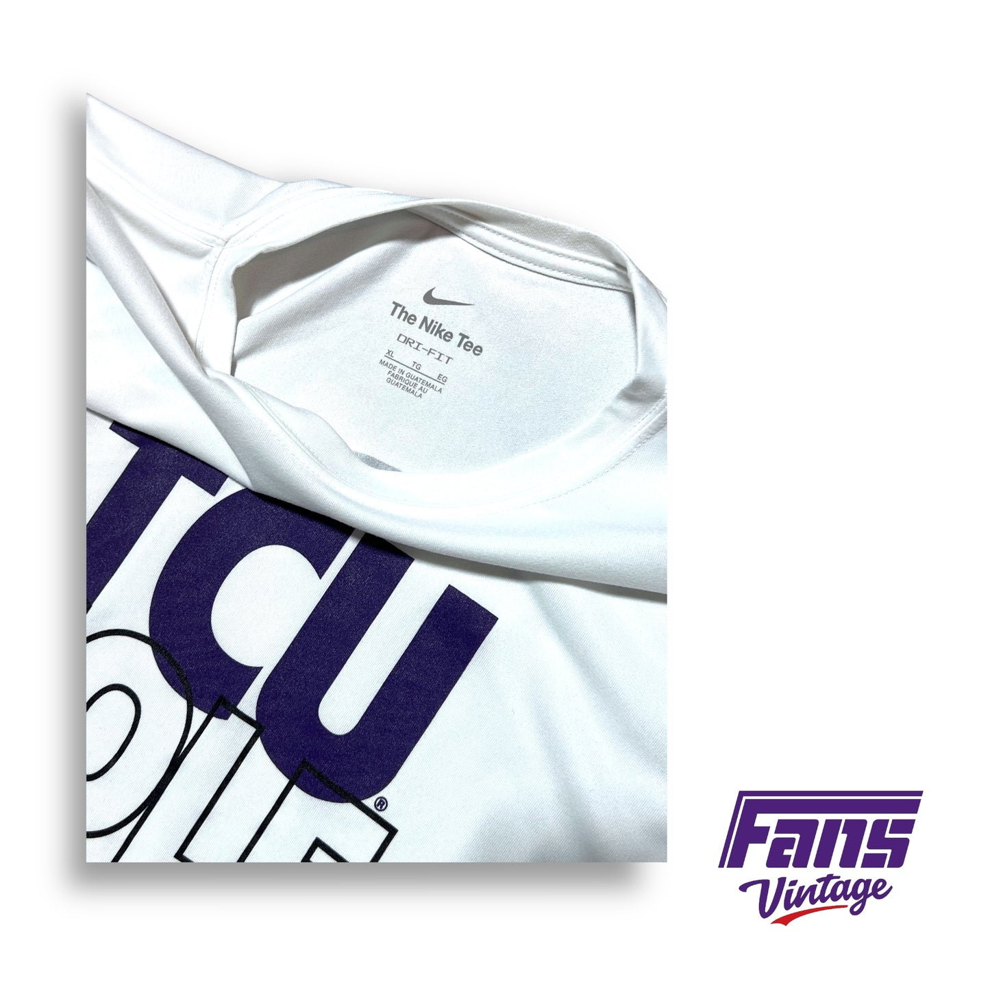 TCU Basketball March Madness Team Issue Sideline Warmup Tee - “TCU SOLE” Nike Drifit