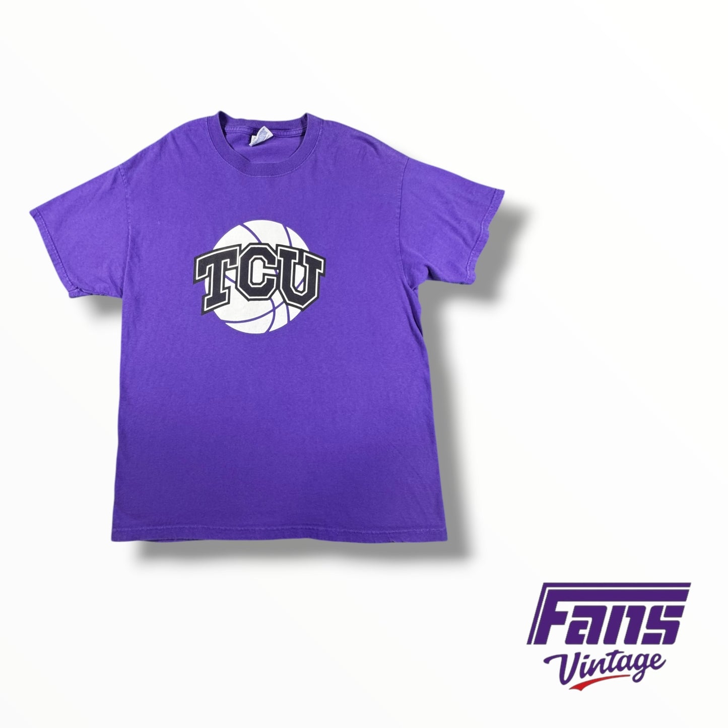 Vintage TCU Y2K Era Basketball Tee