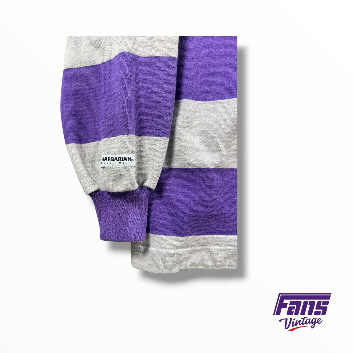 Vintage TCU Striped Rugby Shirt