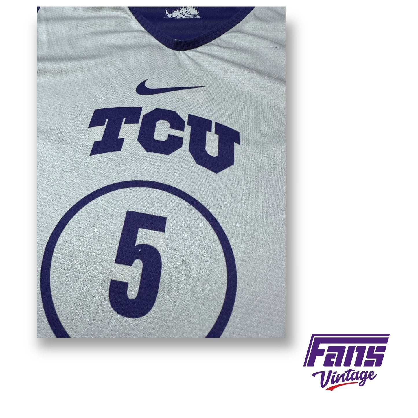 Team Issue Nike TCU Basketball Practice Jersey