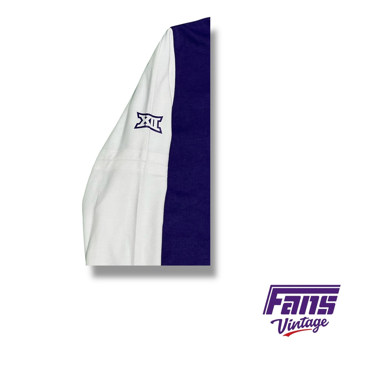 TCU Men’s Basketball Nike Limited Edition Team‑Issued Purple 1/4‑Zip with white sleeves