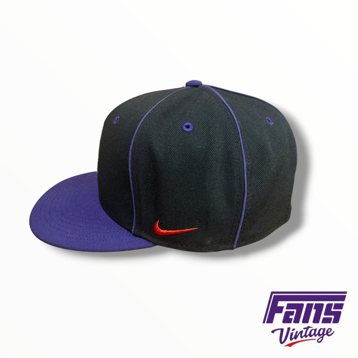 TCU Baseball Team-Issued Nike Black Ranas Cornudos Hat
