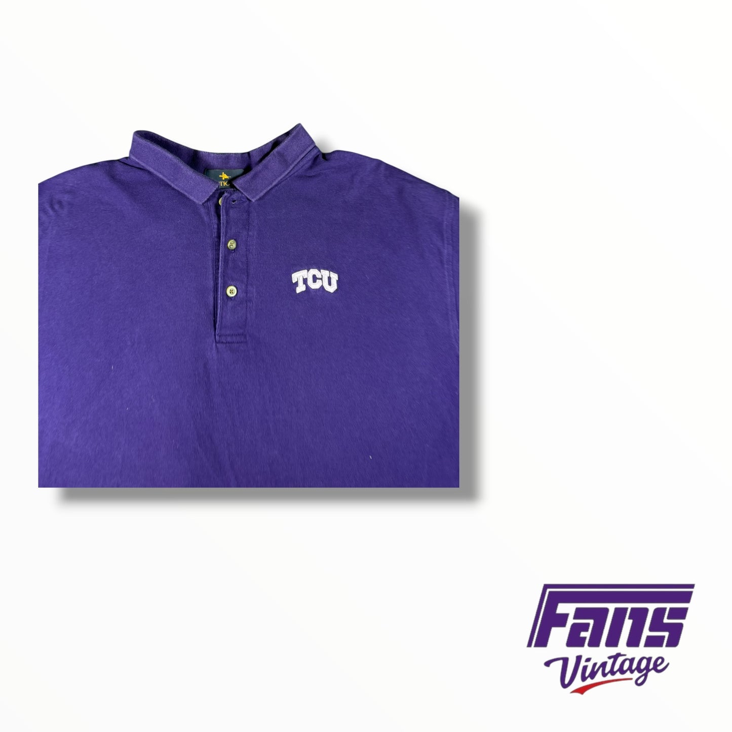 Vintage Y2K TCU Horned Frog Classic Polo