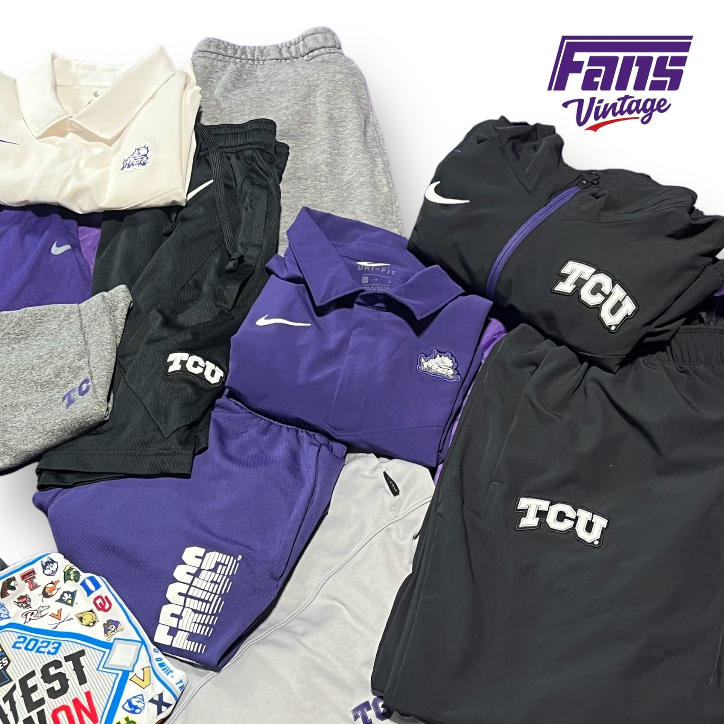 TCU Baseball Team Exclusive Player Issue Mega Bundle - Size Large