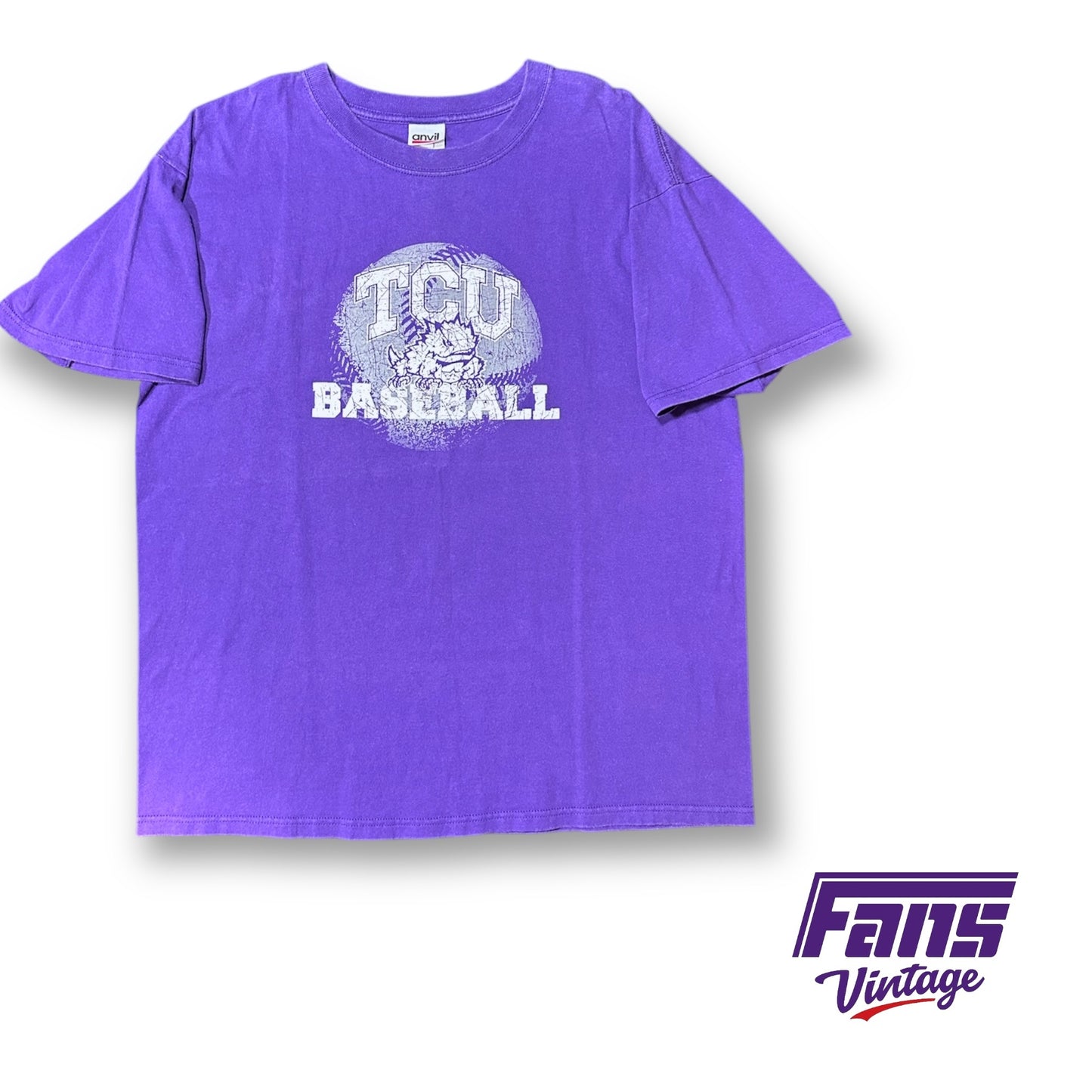 Vintage Y2K TCU Baseball Tee!