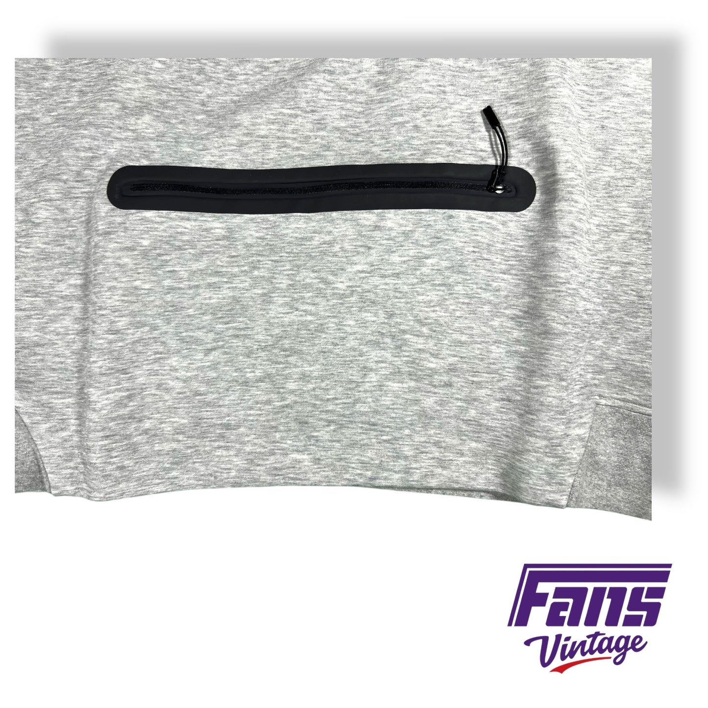 TCU Men’s Basketball team issued Premium Nike Sportswear Tech quarter zip sweater with rubber logo patch