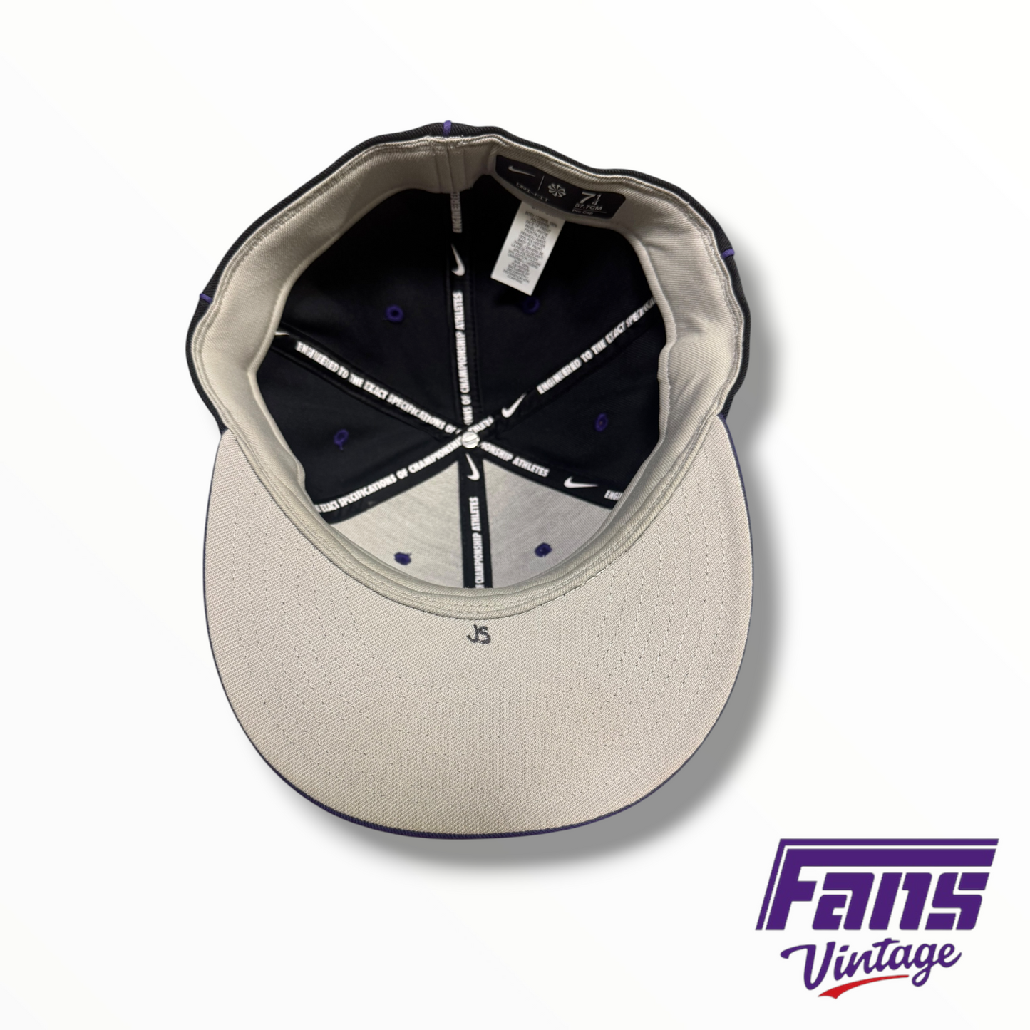 TCU Baseball Team-Issued Nike Black Ranas Cornudos Hat