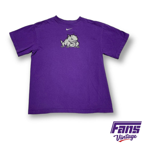 Vintage Nike TCU Horned Frog Center Swoosh Tee - Youth Size