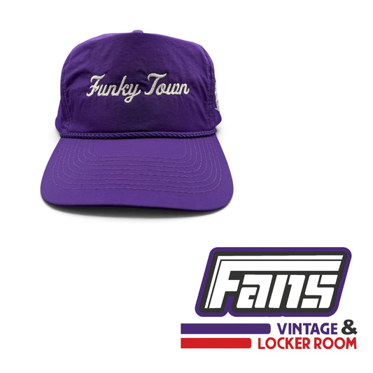 TCU 90’s Throwback Funky Town Purple Rope Hat ‘Defend Fort Dixon’