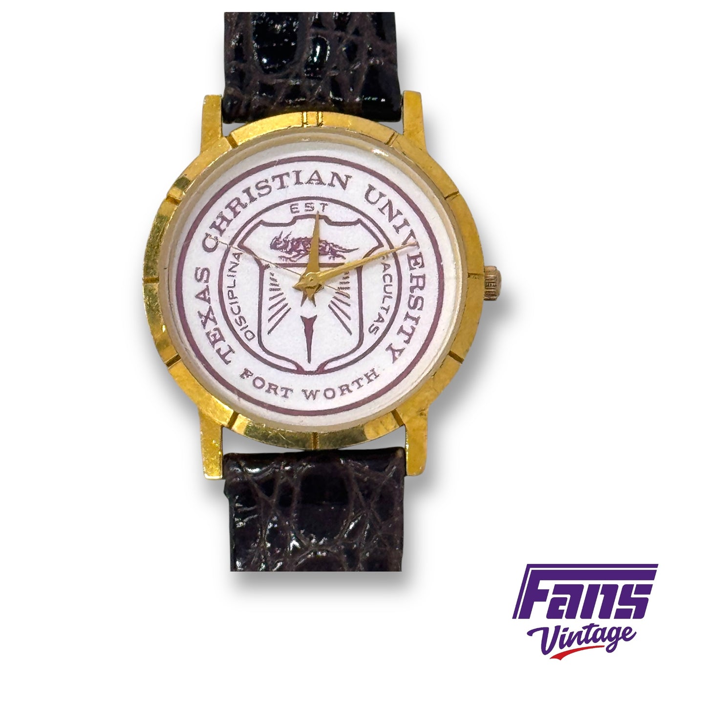 Vintage TCU School Seal Watch