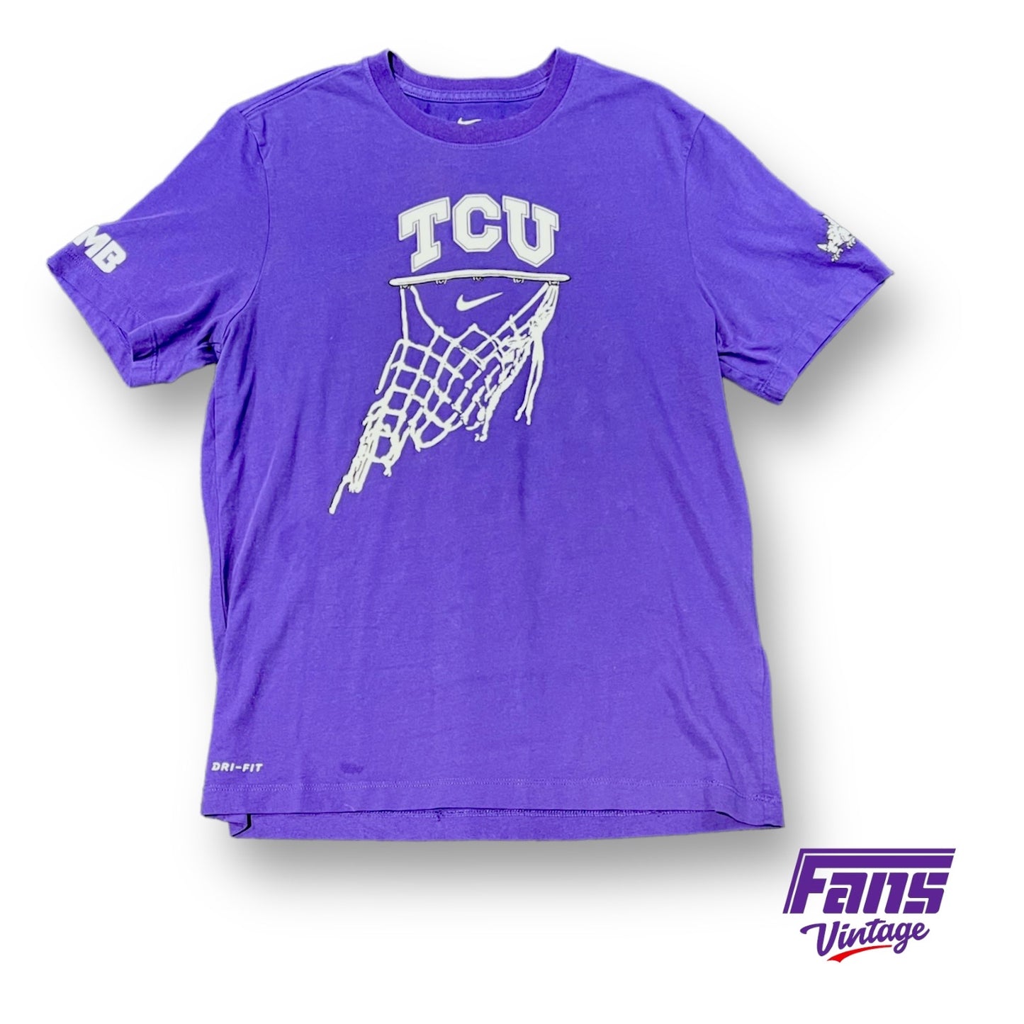 TCU Basketball Team Issued Double Sided “Train to Win” Nike Tee