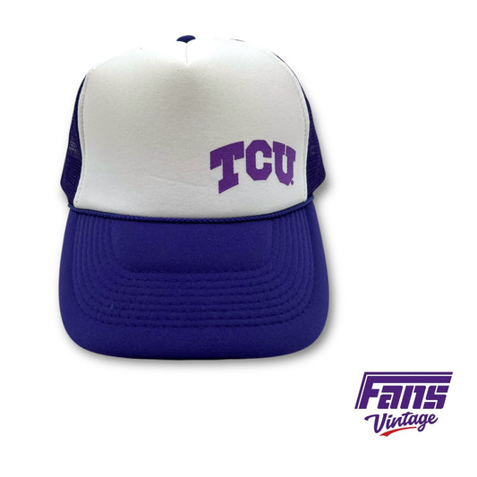 TCU Vintage Style Trucker Hat