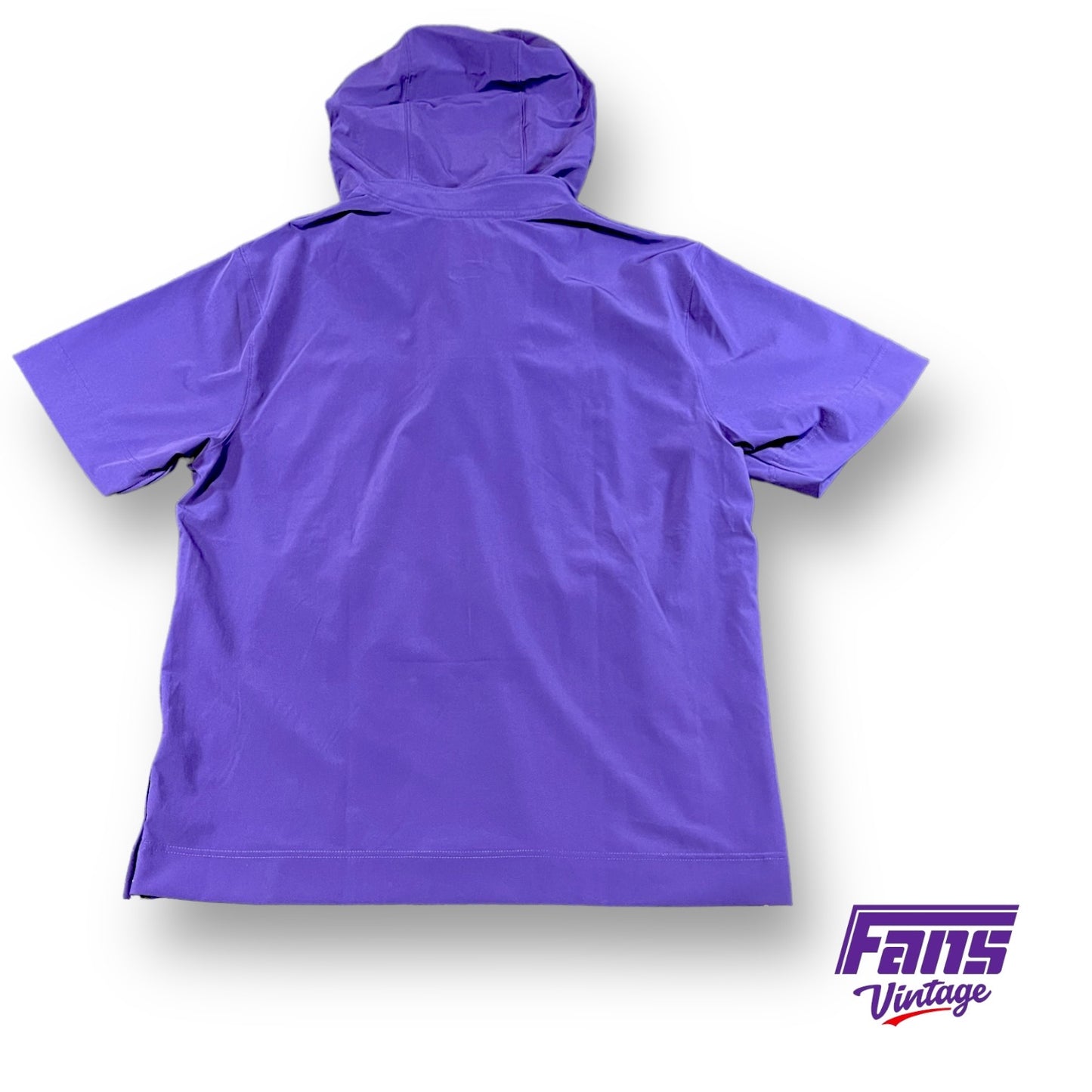 TCU Football Team Issued Nike Sideline Pullover with hideaway hood - super soft matte feel!