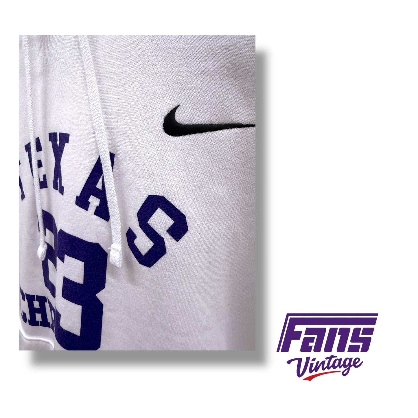 “GRAIL” TCU Basketball Player Exclusive Nike Sportswear Hoodie with Jersey Throwback ‘Texas Christian’ Logo