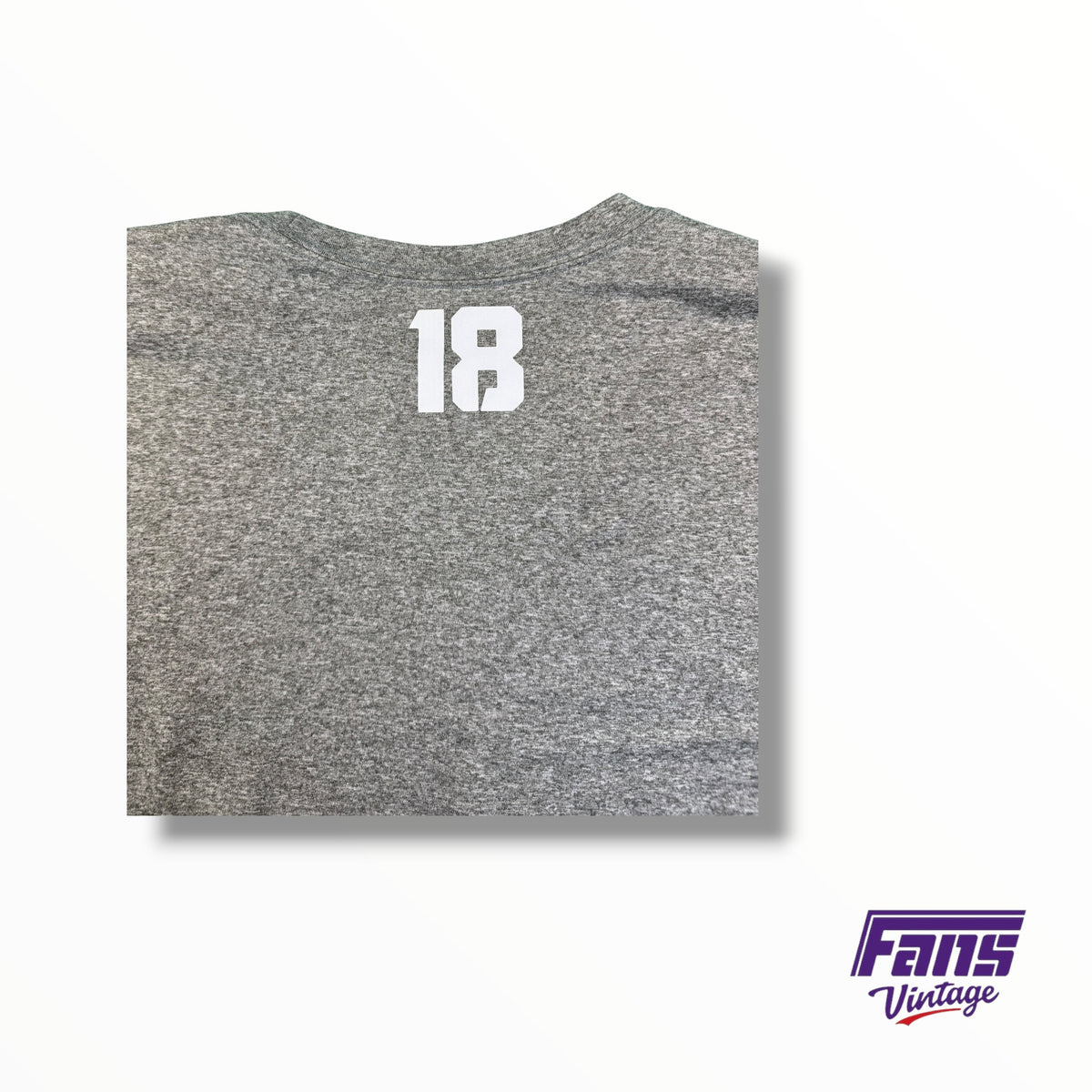 TCU Nike Team Issued Long Sleeve Shirt - Static Gray DriFit
