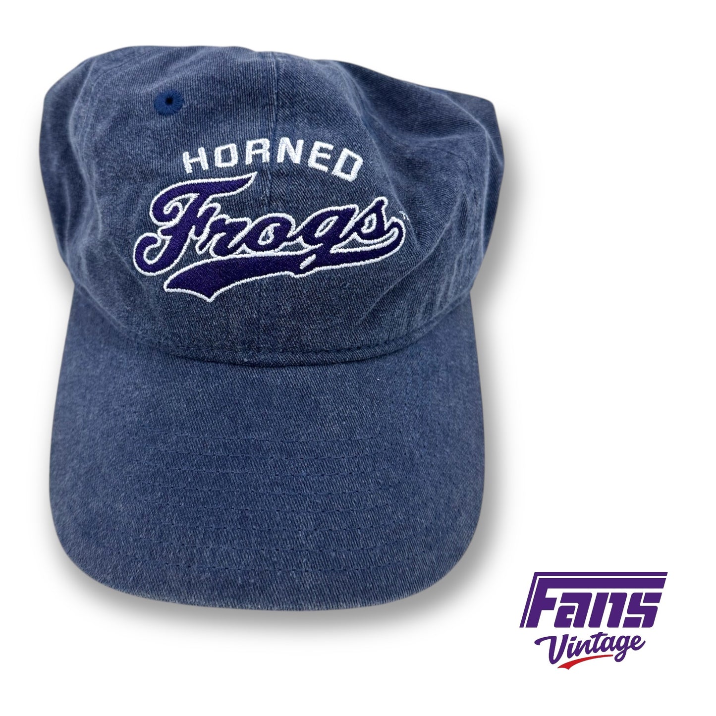 Champion Denim Horned Frogs Script Hat!